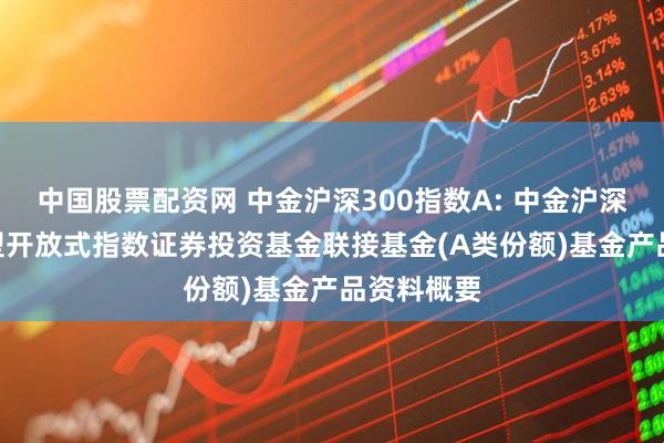中国股票配资网 中金沪深300指数A: 中金沪深300交易型开放式指数证券投资基金联接基金(A类份额)基金产品资料概要
